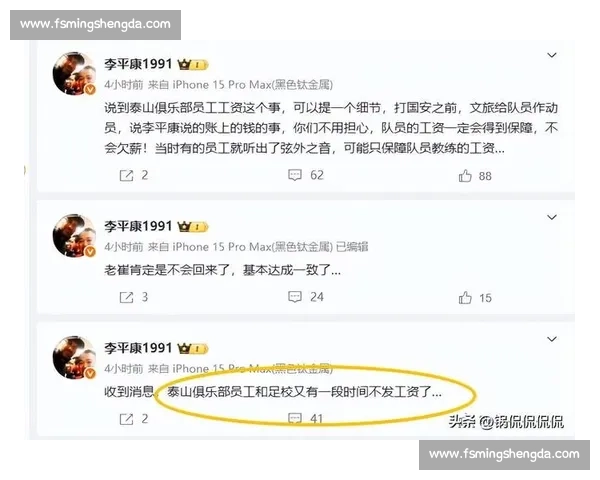 山东泰山账上仅剩 23 万!李平康曝 6 月 30 日晚现金流告急 山东泰山账上仅剩 23 万!李平康曝 6 月 30 日晚现金流告急